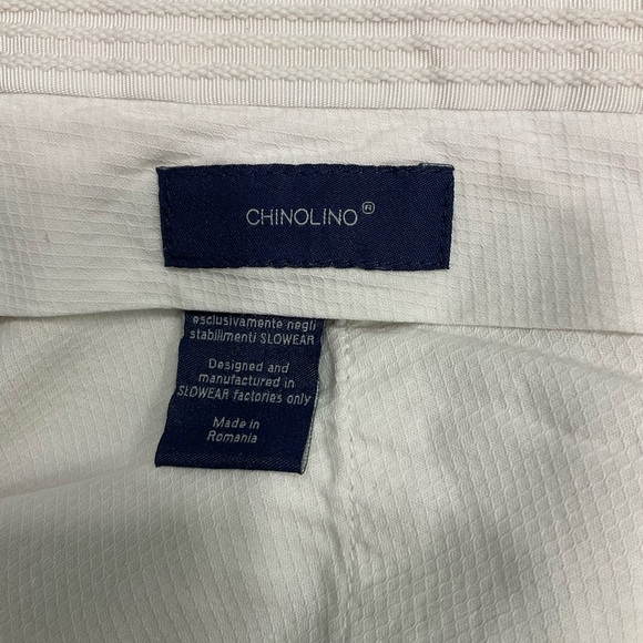 Incotex Chinolino Trousers, Linen and Cotton, White, Men’s Size 38 X 32 - Picture 12 of 16